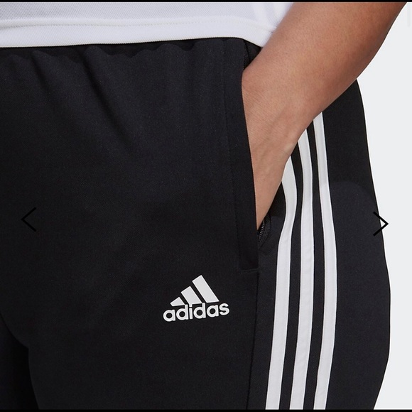 NWT Adidas Aeroready Primegreen Sereno Pants SZ 2X in Black with White stripes - Picture 3 of 7